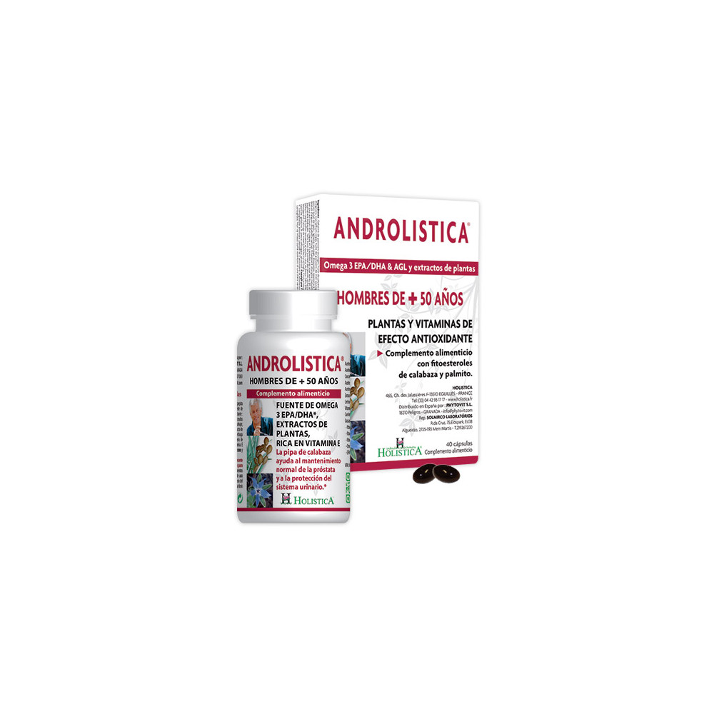 Comprar online ANDROLISTICA 40 CAP HOLISTICA - Farmacia Coliseum
