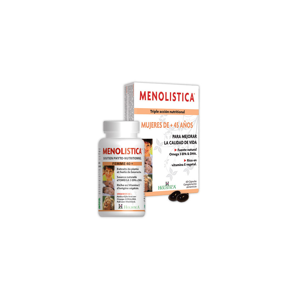 Comprar online MENOLISTICA 60 CAP HOLISTICA - Farmacia Coliseum