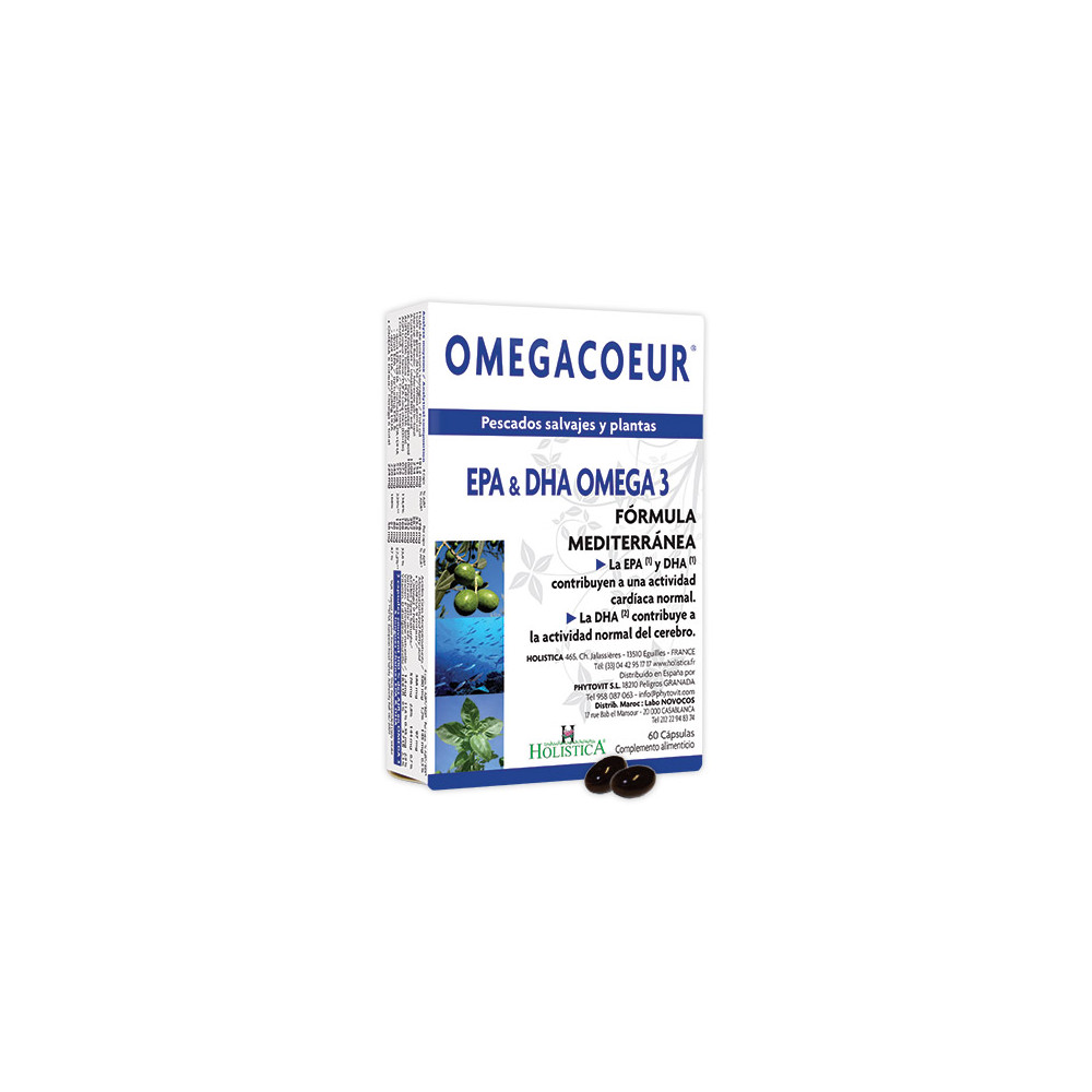 Comprar OMEGACOEUR 60 CAP HOLISTICA  online - Farmacia Coliseum