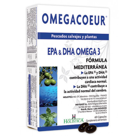 Comprar OMEGACOEUR 60 CAP HOLISTICA  online - Farmacia Coliseum