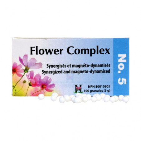Comprar online FLOWER COMPLEX 5 MIEDOS 100 GRANULOS HOLISTICA -