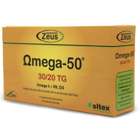 Comprar OMEGA 50 30/20 TG  60 CAP ZEUS online - Farmacia Coliseum