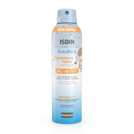Comprar FOTOPROTECTOR PEDIATRICS WET SKIN SPF 50 SPRAY TRANSP 250 ML ISDIN -  Coliseum