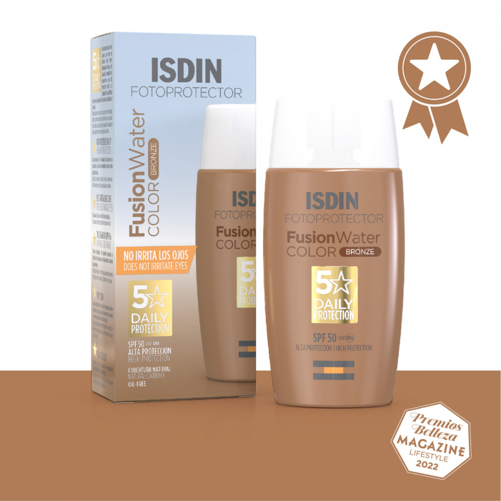 Comprar FOTOPROTECTOR SPF 50+ FUSION WATER COLOR BRONZE 50 ML ISDIN - Farmacia Coliseum