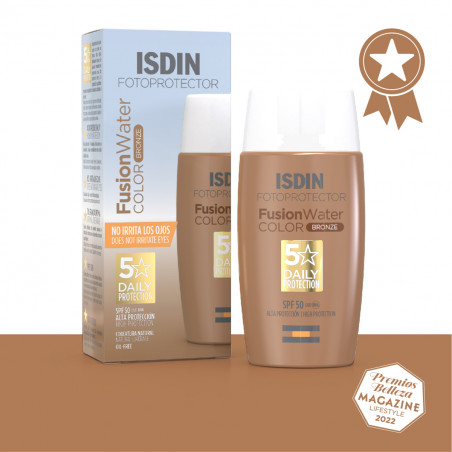 Comprar FOTOPROTECTOR SPF 50+ FUSION WATER COLOR BRONZE 50 ML ISDIN - Farmacia Coliseum
