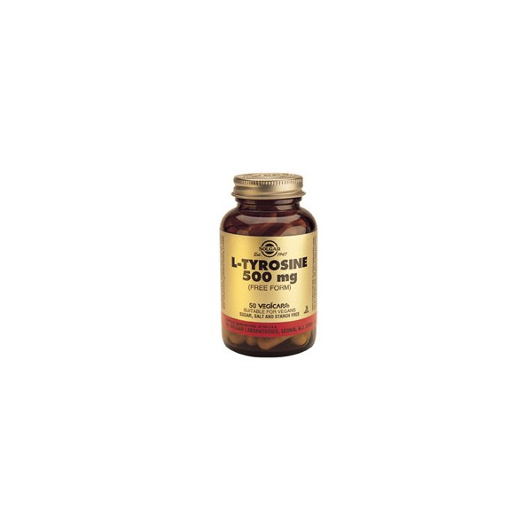 Comprar online TIROSINA 500 MG 50 CAP SOLGAR - Farmacia Coliseum