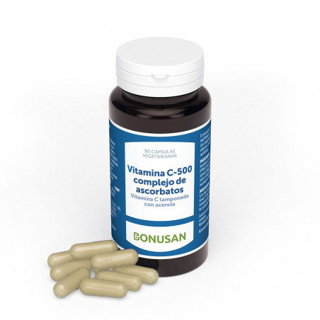 Comprar VITAMINA C 500 MG (COMPLEJO ASCORBATOS) 90 COMP BONUSAN online - Farmacia Coliseum