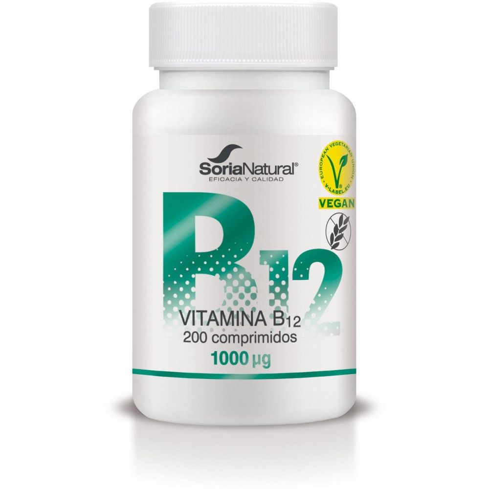 Comprar VITAMINA B12 CIANOCOBALAMINA 1000 MCG 200 COMP SORIA NATURAL