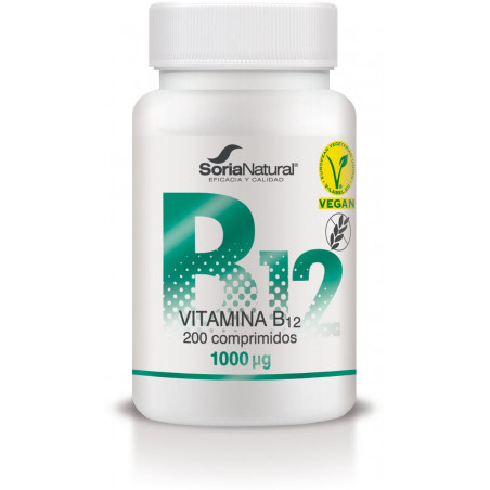 Comprar VITAMINA B12 CIANOCOBALAMINA 1000 MCG 200 COMP SORIA NATURAL