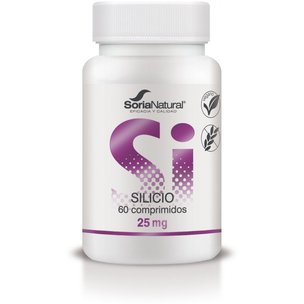 Comprar SILICIO 25 MG 60 COMP SORIA NATURAL online - Farmacia Coliseum