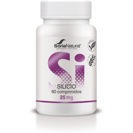 Comprar SILICIO 25 MG 60 COMP SORIA NATURAL online - Farmacia Coliseum