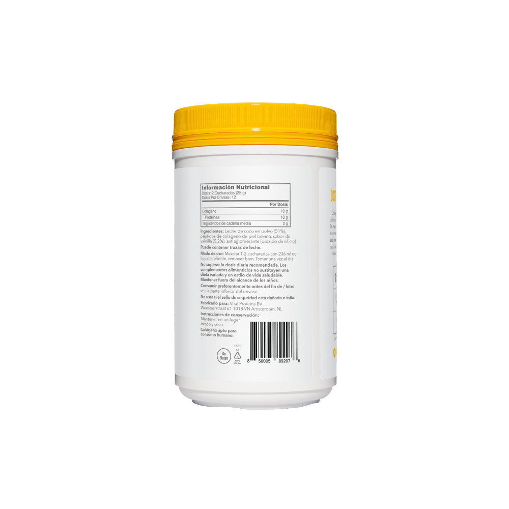 Comprar online COLLAGEN CREAMER VAINILLA 300 G VITAL PROTEINS - Farmacia Coliseum