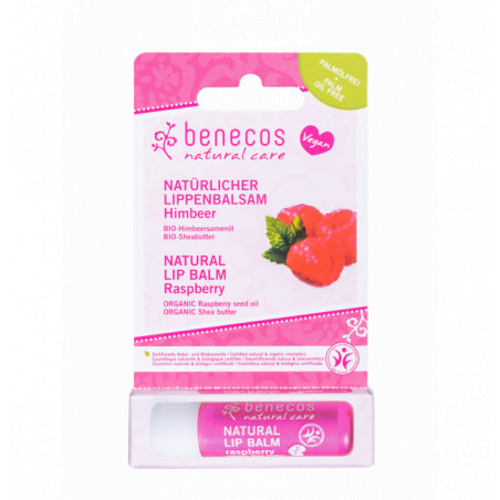 Comprar online BENECOS NATURAL LIP BALM RASPBERRY 4.8G - Farmacia Coliseum