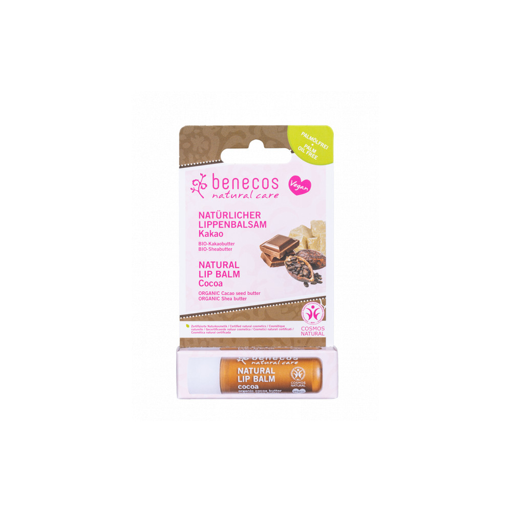 Comprar BENECOS NATURAL LIP BALM COCOA 4,8G - Farmacia Coliseum