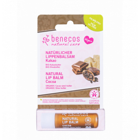Comprar BENECOS NATURAL LIP BALM COCOA 4,8G - Farmacia Coliseum