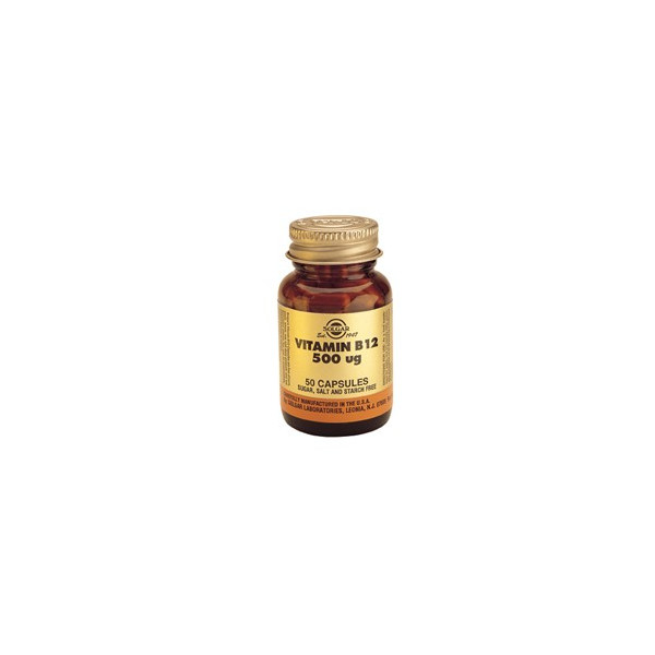 Comprar online VITAMINA B-12 500 MCG (COBALAMINA) 50 CAP SOLGAR
