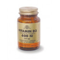 VITAMINA D3 600 UI (15MCG) COLECALCIFEROL DE LANOLINA 60 CAP SOLGAR