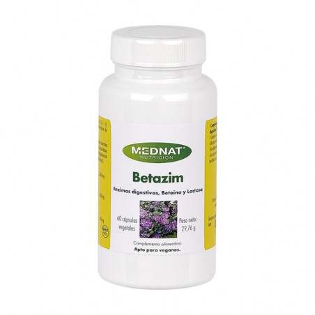 Comprar online BETAZIM 60 CAP MEDNAT - Farmacia Coliseum