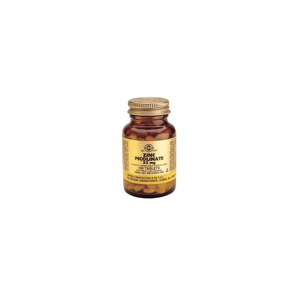 Comprar online ZINC PICOLINATO 22 MG 100 COMP SOLGAR - Coliseum