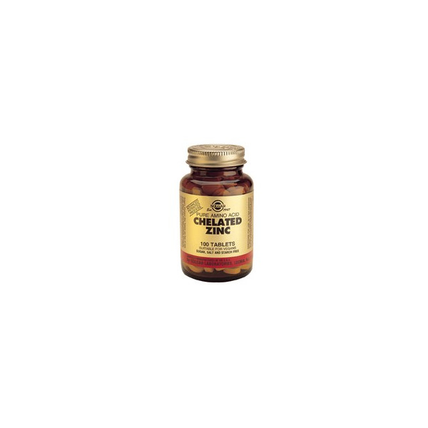 Comprar ZINC QUELADO 100 COMP SOLGAR online - Farmacia Coliseum