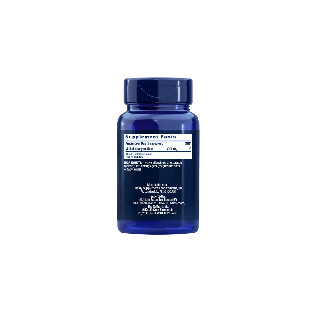 Comprar online MSM 1000 MG 100 CAP LIFE EXTENSION - Farmacia Coliseum