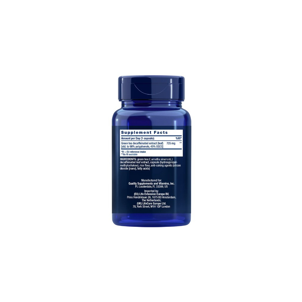 Comprar online MEGA GREEN TEA EXTRACT 100 VEG CAP LIFE EXTENSION - Farmacia Coliseum