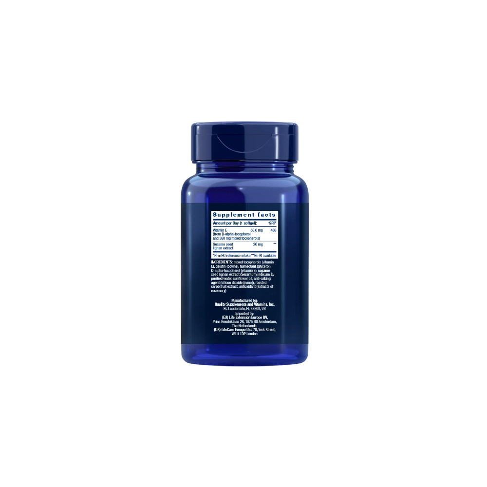 Comprar GAMMA E MIXED TOCOPHEROLS 60 PERLAS LIFE EXTENSION - Farmacia Coliseum