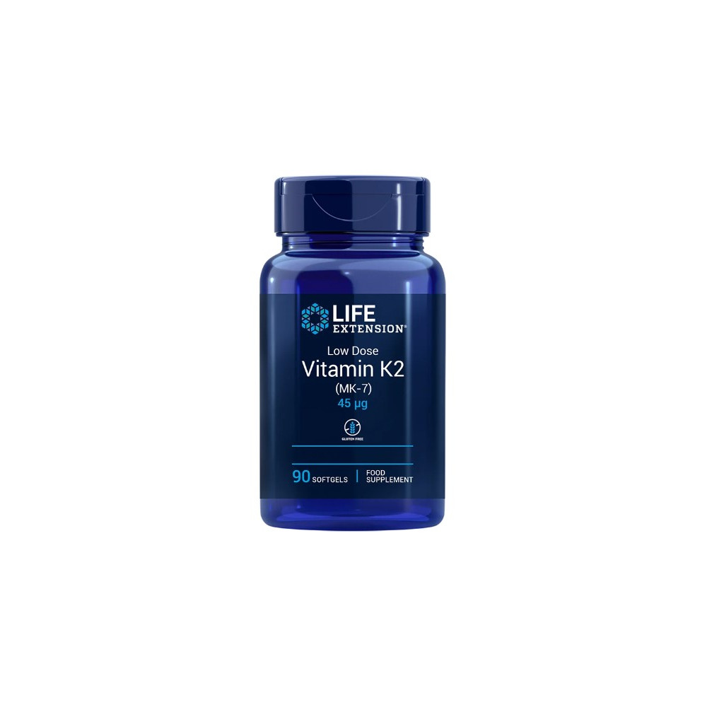 Comprar online LOW-DOSE VITAMIN K2 45 MCG 90 PERLAS LIFE EXTENSION - Farmacia Coliseum