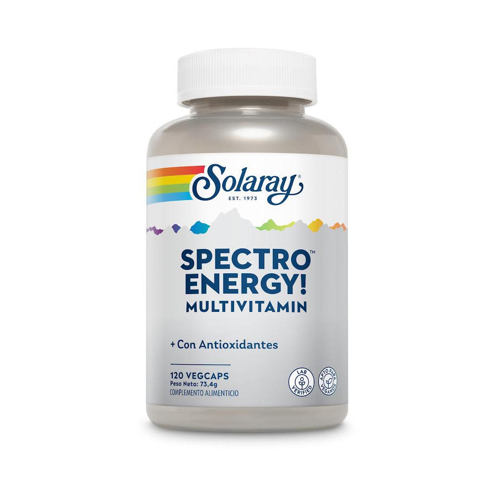 Comprar SPECTRO ENERGY MULTIVITAMIN 120 CAP SOLARAY online - Coliseum