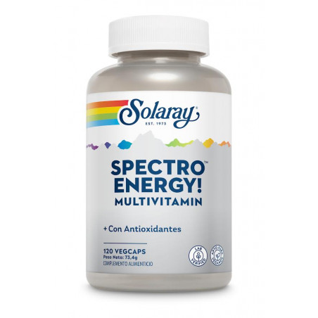 Comprar SPECTRO ENERGY MULTIVITAMIN 120 CAP SOLARAY online - Coliseum