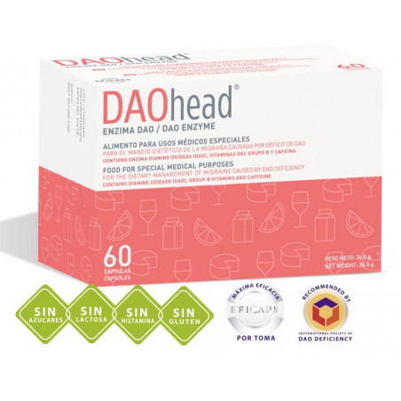 Comprar online DAOHEAD 60 CAP DR HEALTHCARE - Farmacia Coliseum