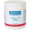 ACEITE HIGADO BACALAO (COD LIVER OIL) 1000 MG 180 CAP LAMBERTS
