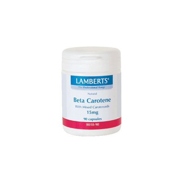 Comprar online BETA CAROTENO NATURAL 15 MG 90 CAP LAMBERTS - Coliseum