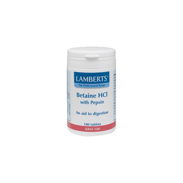 Comprar BETAINA CLH-PEPSINA 180 COMP LAMBERTS online - Coliseum