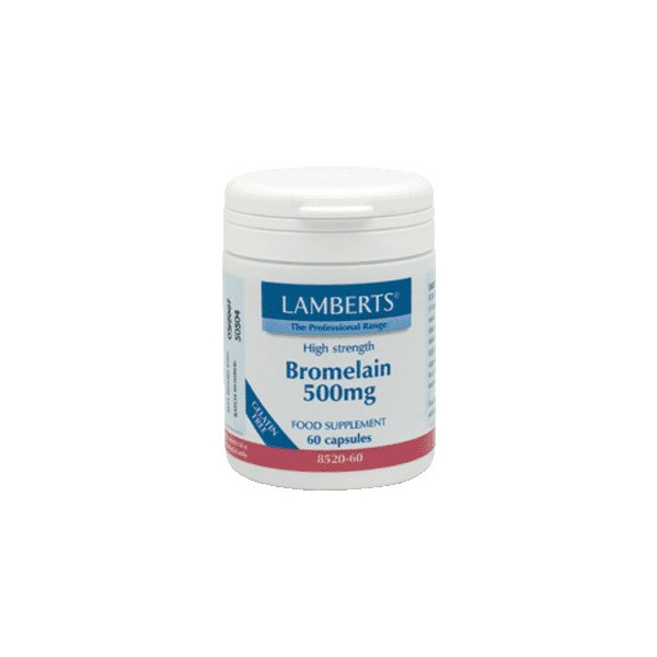 Comprar online BROMELINA 500MG 60 CAP LAMBERTS - Farmacia Coliseum