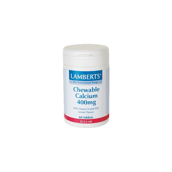 Comprar CALCIO MASTICABLE 400 MG 60 COMP LAMBERTS online - Coliseum