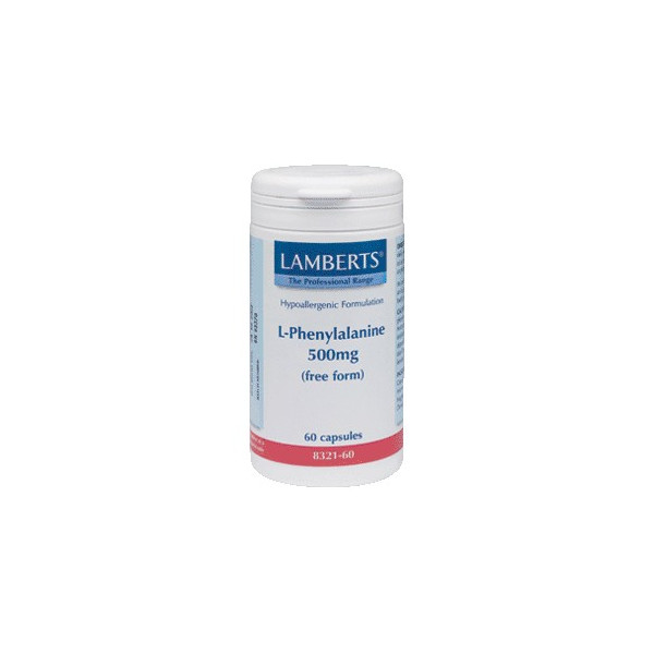 Comprar FENILALANINA 500 MG 60 CAP LAMBERTS online - Coliseum