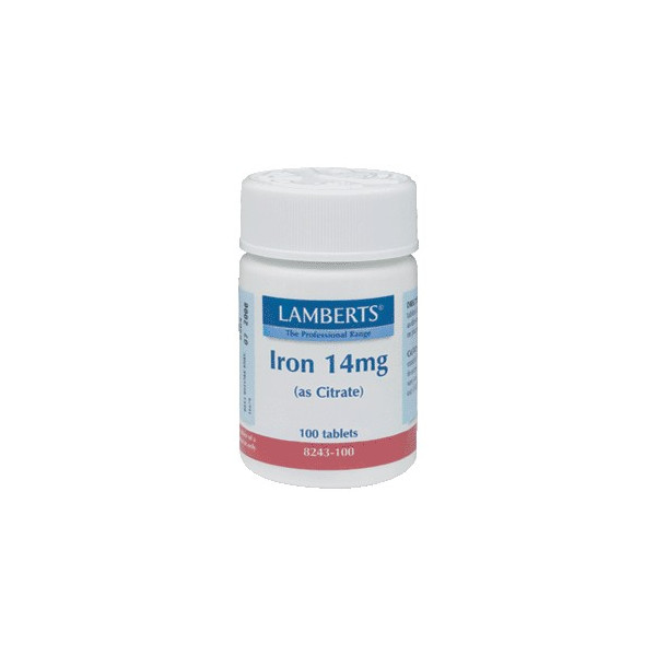 Comprar online HIERRO CITRATO 14 MG 100 COMP LAMBERTS. - Coliseum