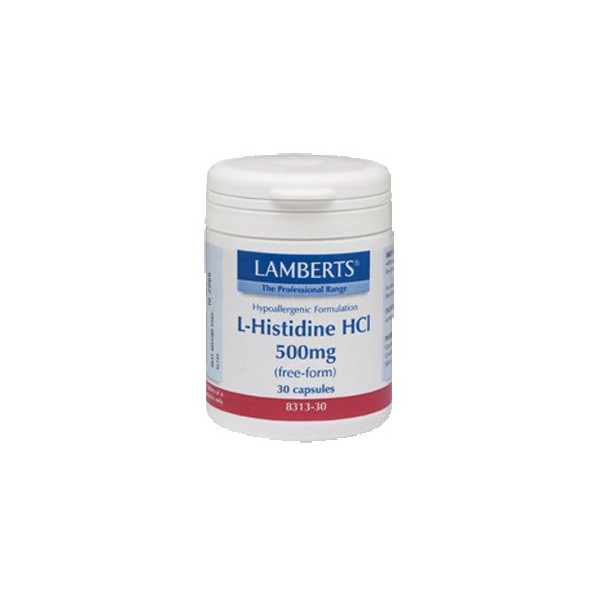 Comprar online HISTIDINA HCL 500 MG 30 CAP LAMBERTS - Coliseum
